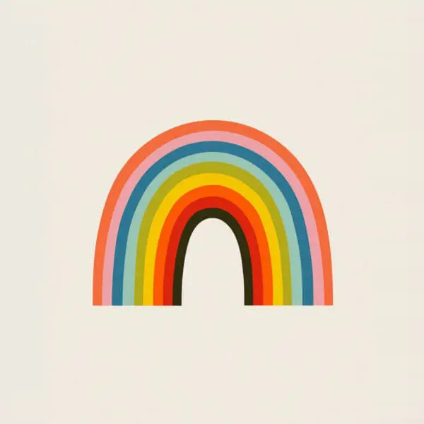 Retro Rainbow Illustration